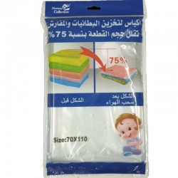  Bags for storing blankets and bedspreads reduce the size of the piece by 75%