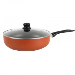 Frying pan with non-stick glass lid - trust - size 28 cm No. BR011