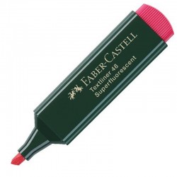 قلم تظهير فايبر كاستل لون أحمر 