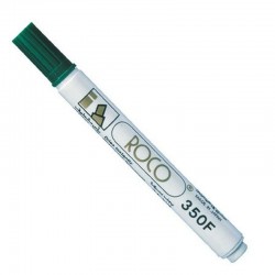 قلم سبورة روكو أخضر قابل للمسح راس مشطوف