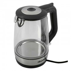 Premium Glass Kettle Safe And Healthy High Borosilicate Glass Body Electric Kettle 1.7L 2200W iK 516 Transparent