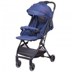 Lightweight aluminum stroller, navy blue