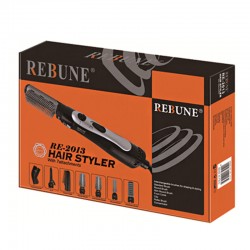 Rebune Hair Styler 8 in 1 Hair Style 1000 Watts, Black, RE-2013