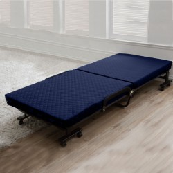 Folded bed with mattress 