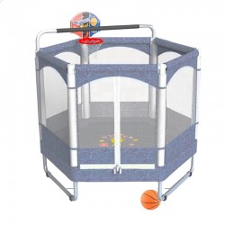 High quality kids colorful mini trampoline with safety net indoor trampoline number ZK152
