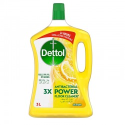 ديتول باور منظف الأرضيات المضاد للبكتريا برائحة الليمون، 3 لتر