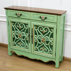 Wardrobe for multi-use of luxury wood green No. JX1003