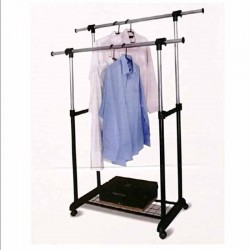Clothes hanger (clothes stand, clothes hanger) two columns black No. 6920