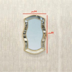 مرآة جدارية ديكور اطار ذهبي رقم ID8854