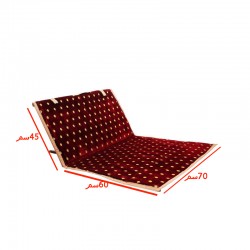 كرسي رحلات أرضي قابل للطي قماش وسط  متعدد الألوان رقم005034