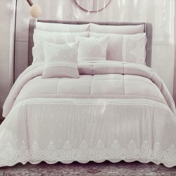 8 Pieces Sona Double Bed Comforter Set Multicolored 200*200cm*30cm No. JUDY11