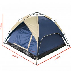 خيمة رحلات  4 أشخاص، SAHARE، قابلة للطي مقاس 210*210*130سم رقم ALX002