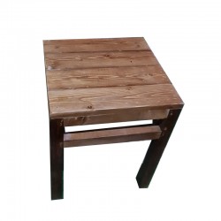 طاولة جانبية خشب  طبيعي مقاس  40 في 40 