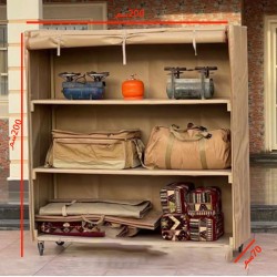 The homestead wardrobe for trips is foldable, size 200 * 200 * 70 cm
